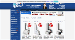 Desktop Screenshot of oknacennik.pl